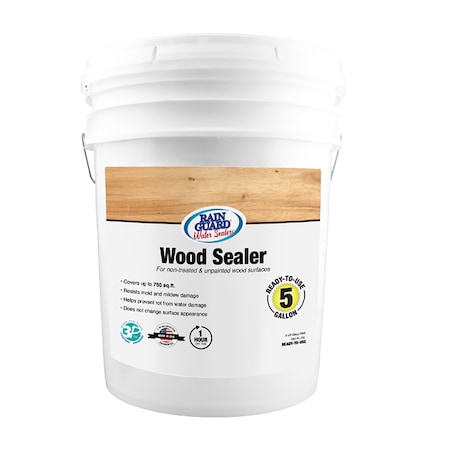 Rainguard Brands 5 Gal. Wood Sealer , Natural Finish, Clear SP-8005